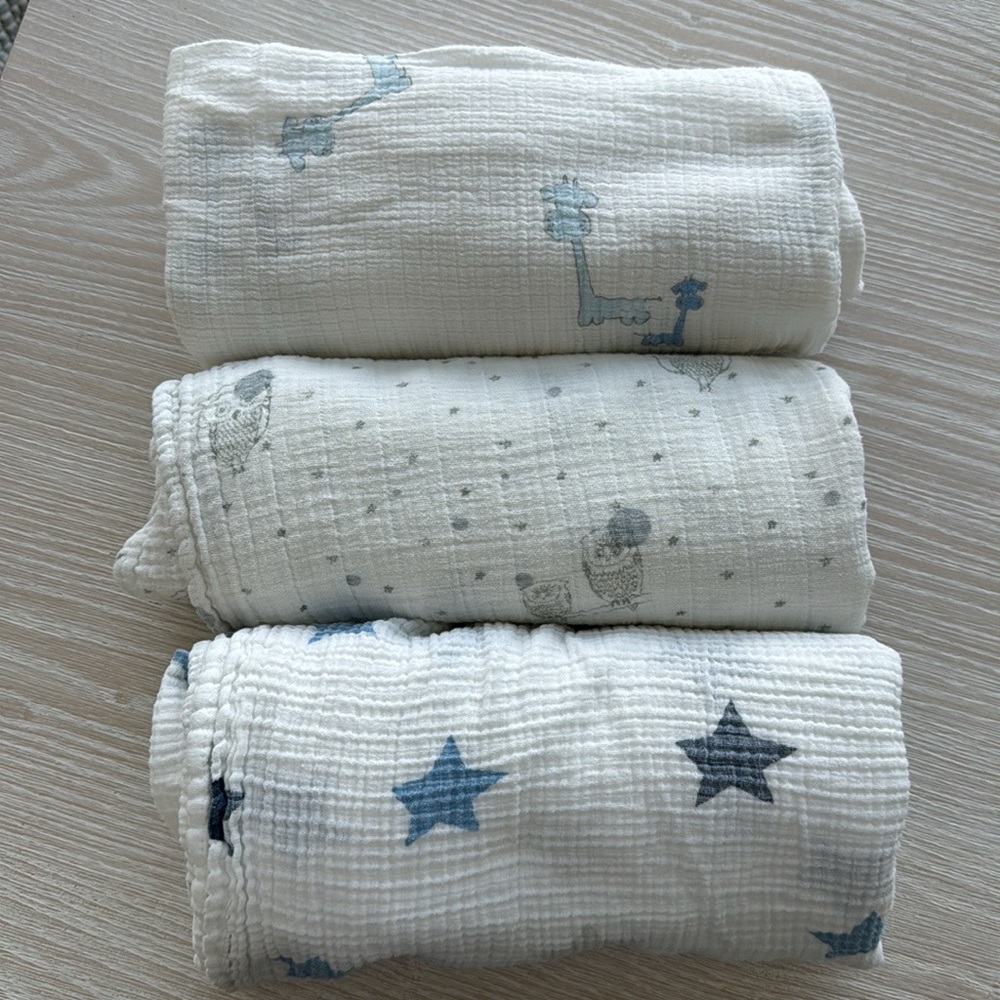 aden & anais 3 pack muslin swaddle bundle